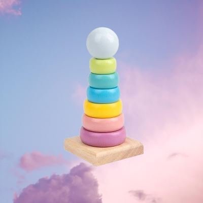 Jouet en Bois - WoodenToys™ - Tour Macaron - Bébé veut tout