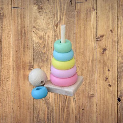 Jouet en Bois - WoodenToys™ - Tour Macaron - Bébé veut tout