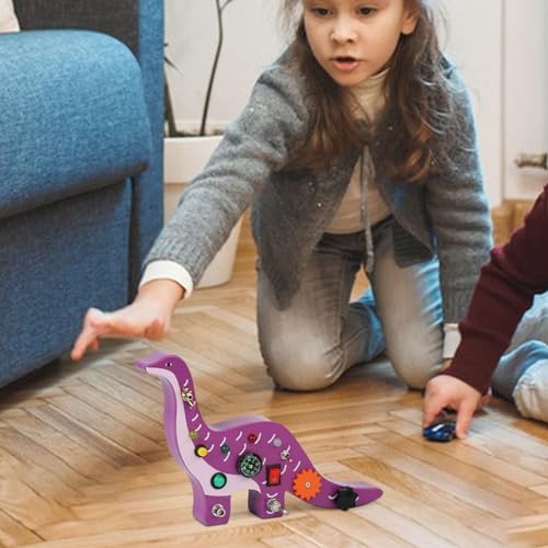 Tableau Montessori - BusyBoardCircuit™ - Brachiosaure - Bébé veut tout